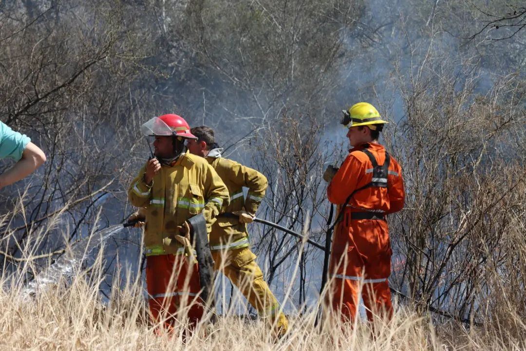 Incendio en El Fuertecito Bomberos Arroyito