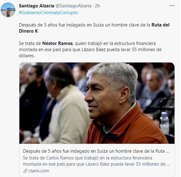 Néstor Ramos, clave en la trama de Lázaro Báez.