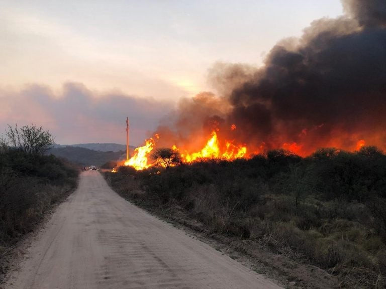 Incendio en Traslasierra