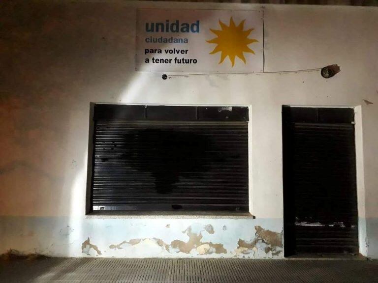 Rápidamente el daño a la sede fue reparado