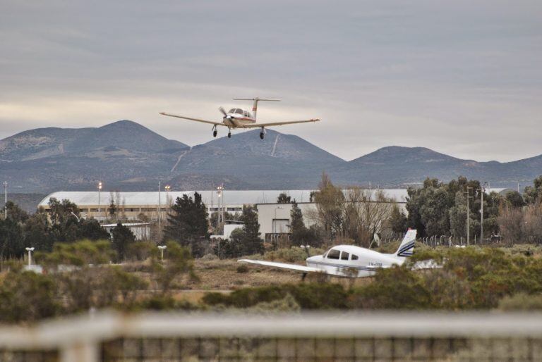 Los chicos pudieron disfrutar Comodoro desde el cielo.