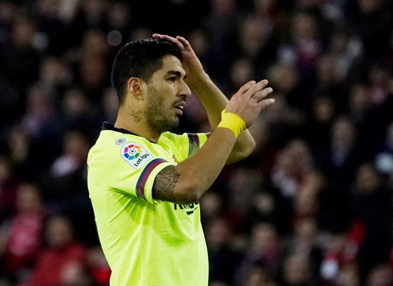 Luis Suarez es el perseguidor inmediato de Leo (REUTERS/Vincent West).