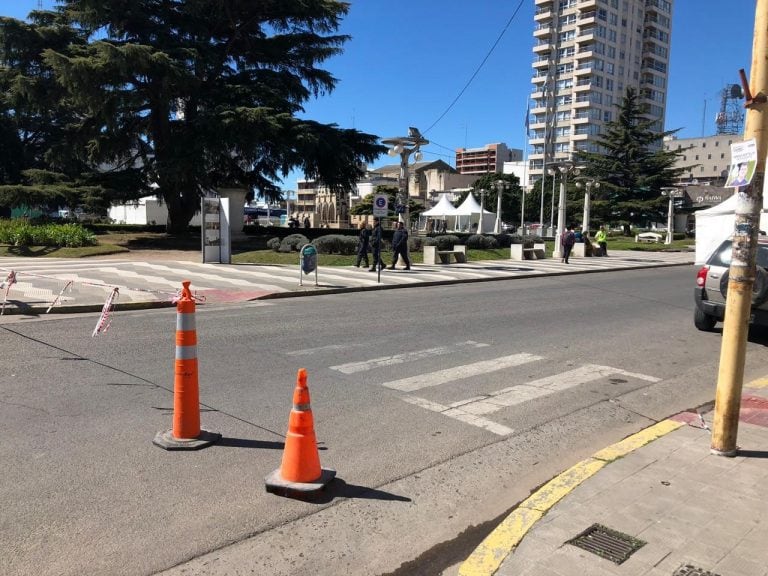 Así se prepara la Plaza San Martín para el Festival Acercarte.