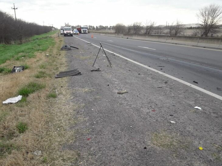 Fuerte choque en la Ruta 226.