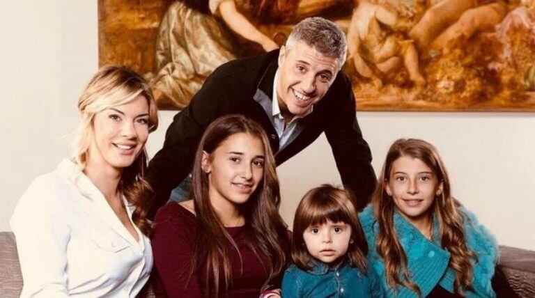 Crespo y su familia. (Foto:Web)