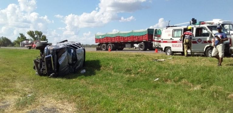 Accidente Ruta Nacional 12
Crédito: Bomberos Voluntarios Ceibas