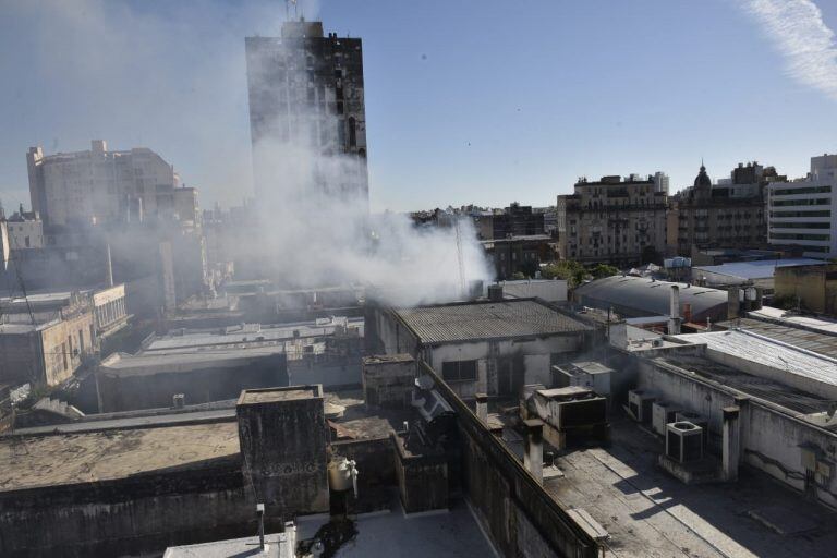 Incendio en la Peatonal.