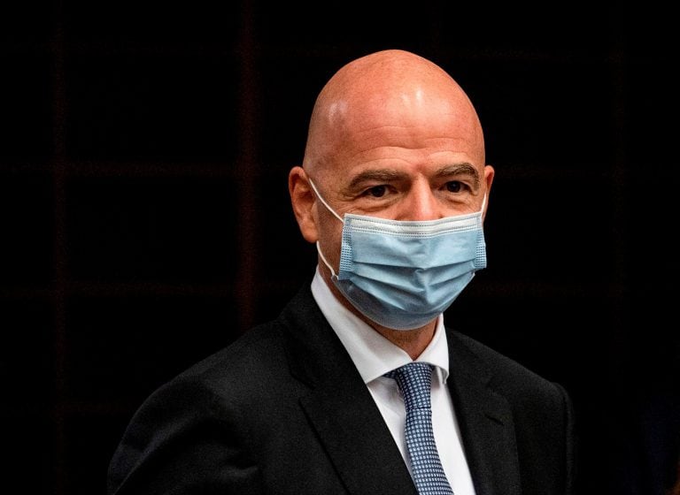 Gianni Infantino está aislado en su casa. (AFP)