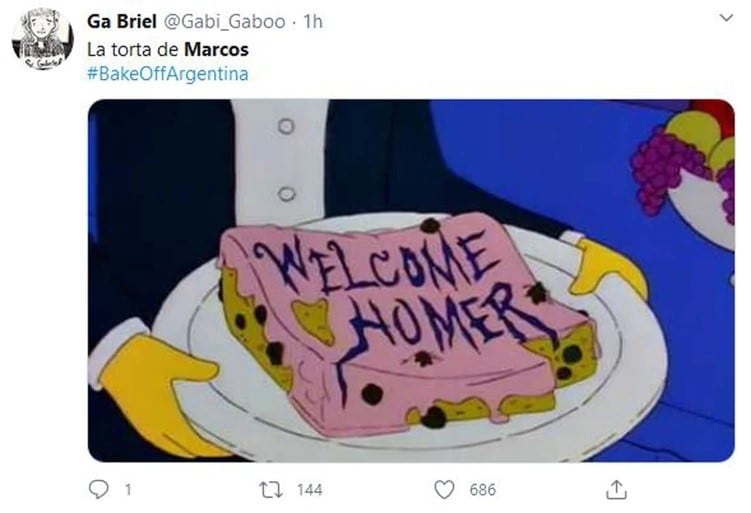 Los memes de la torta de Marcos en Bake Off (Captura)