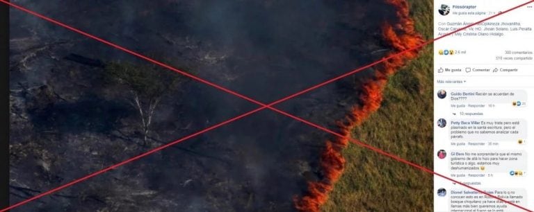 Las fotos falsas del incendio en el Amazonas (Web)