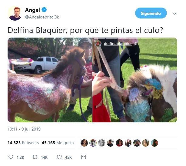 La queja de Ángel de Brito. (Twitter)