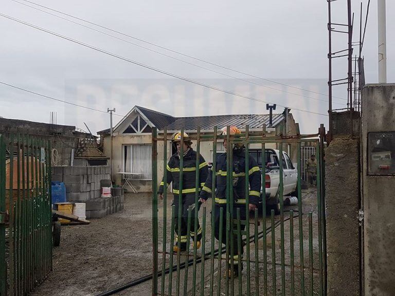 Incendio de vivienda en calle Perón