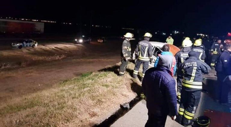 El accidente ocurrió en la autopista Córdoba-Rosario a la altura de Villa María.