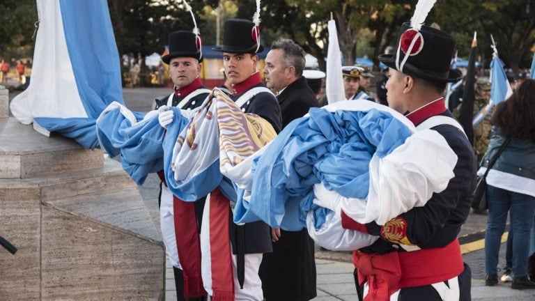 Imágenes del último festejo por el Día de la Bandera.