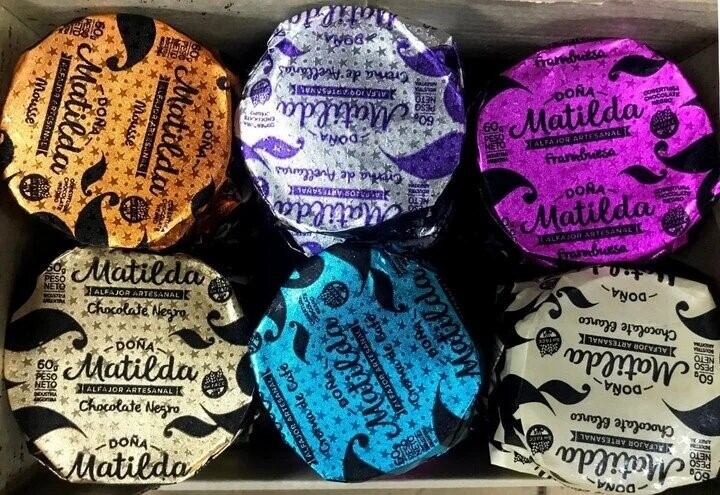 Marca de alfajores Matilda.