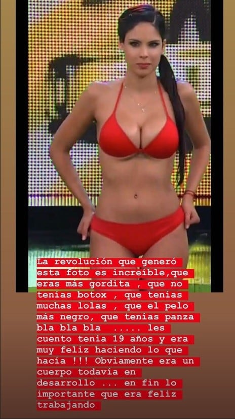 El descargo de Barby Franco en sus redes.