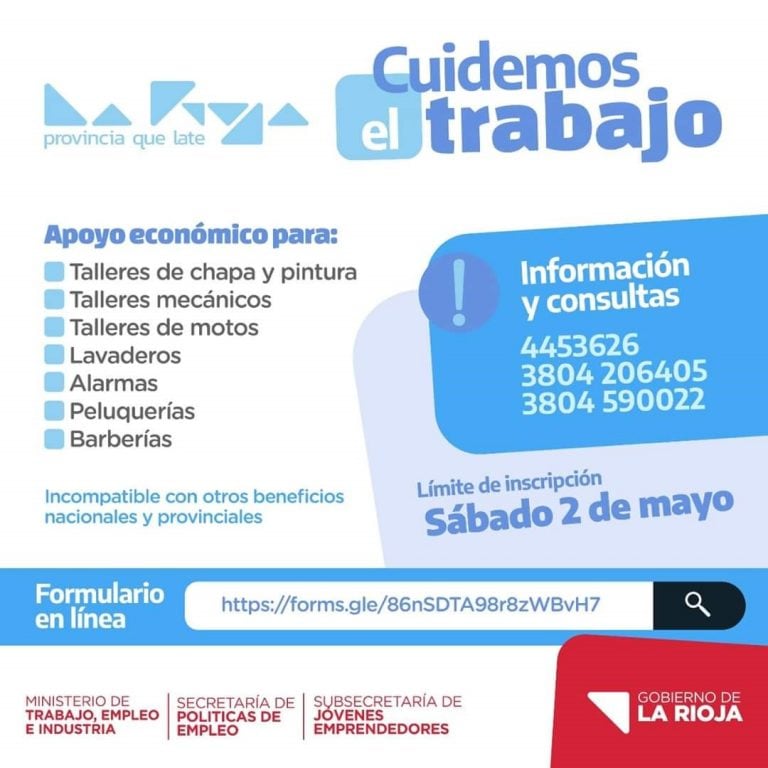 Cuidemos el Trabajo - Gobierno de La Rioja