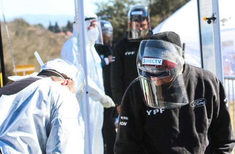 El Rally Argentino y Cordobés demostró el protocolo ante autoridades del COE.