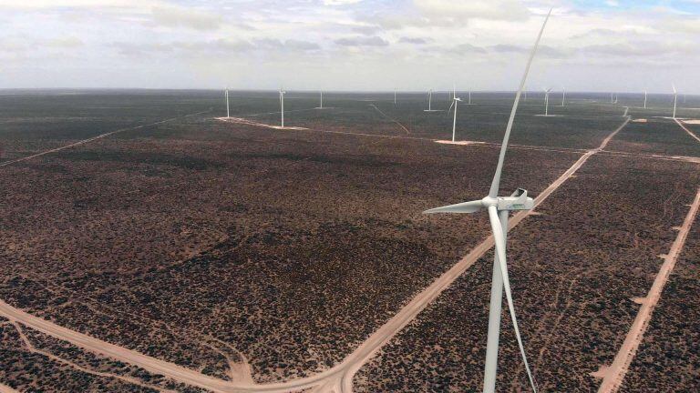 El Parque Eólico Madryn comenzó hoy a entregar energía al sistema eléctrico nacional.