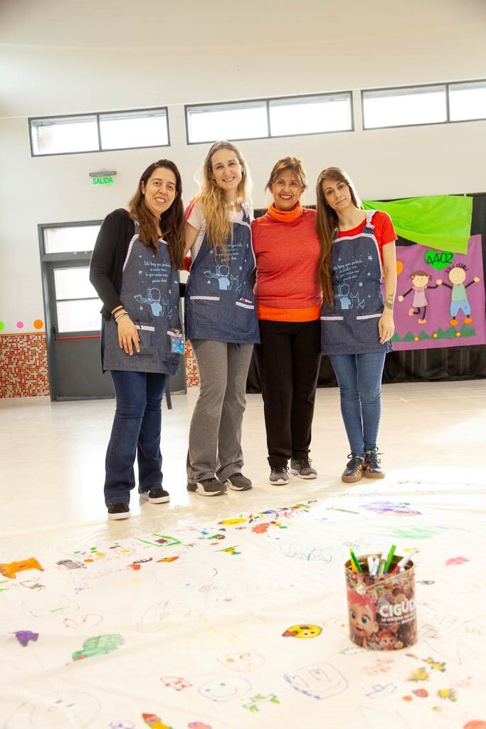 Las coordinadoras del taller.