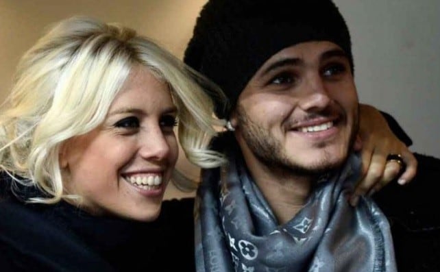 Wanda Nara y su pareja y delantero Mauro Icardi.