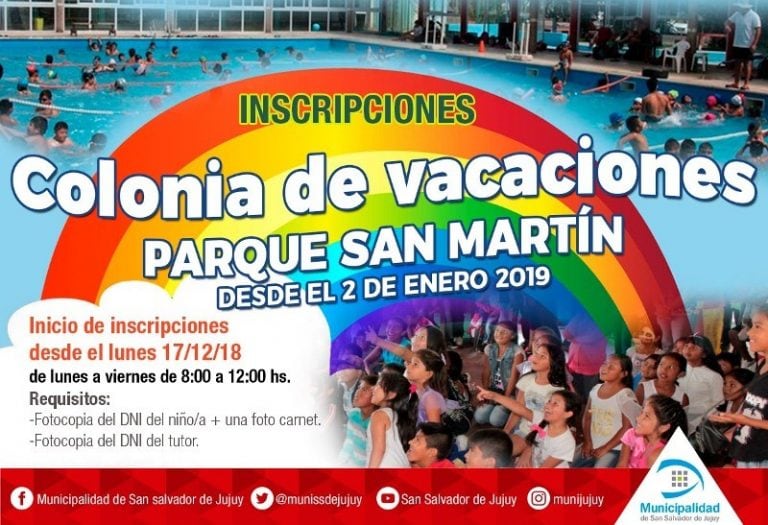 Colonia de vacaciones del parque San Martín