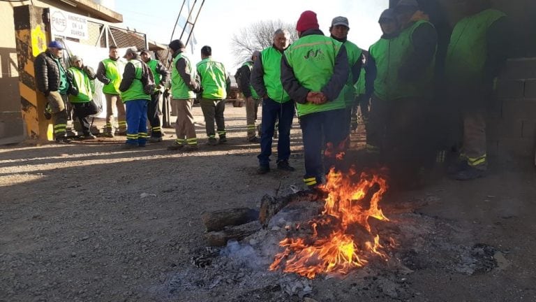 Paro de empleados municipales Jesús María (Gentileza Mas Radio)