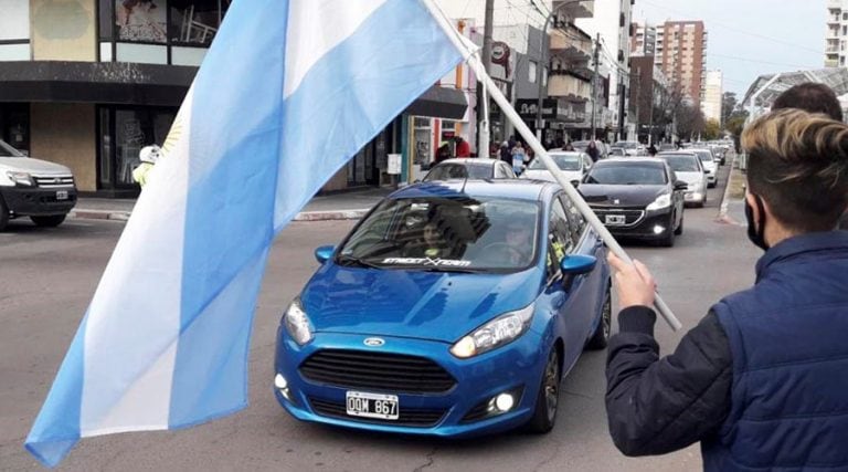 Los manifestantes también se expresaron en Santa Rosa (Diario Textual)