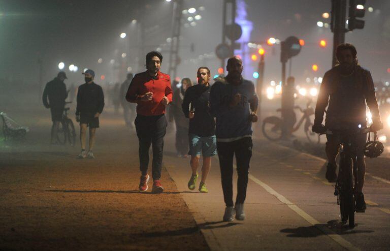 Runners. (Foto: Clarín)