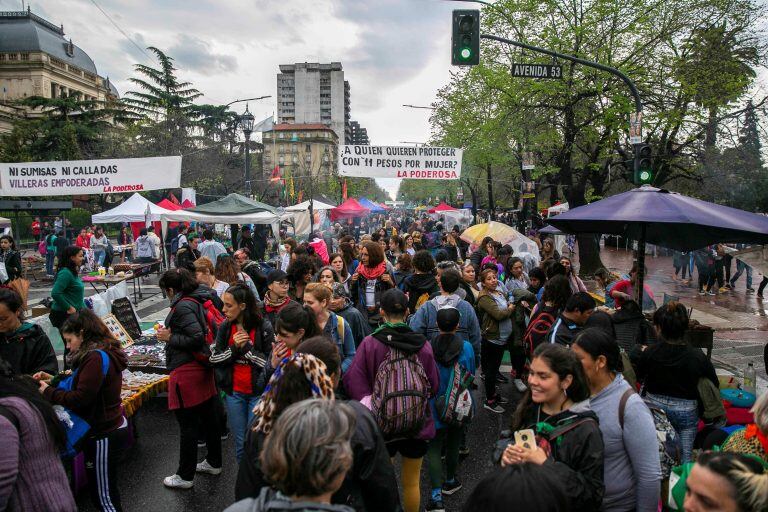 Amplia convocatoria en el 34to Encuentro Nacional de Mujeres (EFE/ Demian Alday Estévez).