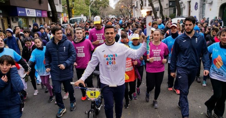 Tour de la Antorcha en el relevo de Paraná (Fotos Guido Martini/Buenos Aires 2018)