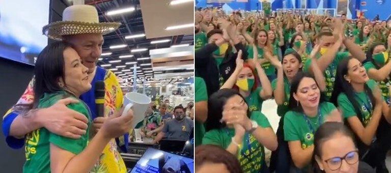 Impresionante multitud de gente en un shopping en Brasil (Web)