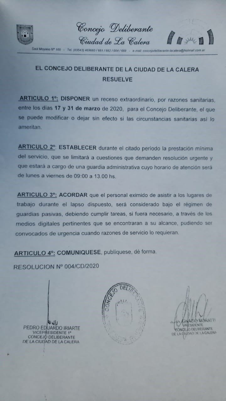 Resolución del Concejo 2