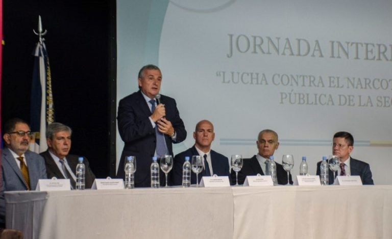 El gobernador Gerardo Morales abrió la Jornada Internacional “Lucha contra el Narcotráfico y Gestión Pública de la Seguridad”