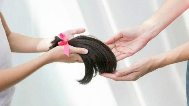 Donación de cabello para pelucas oncológicas.