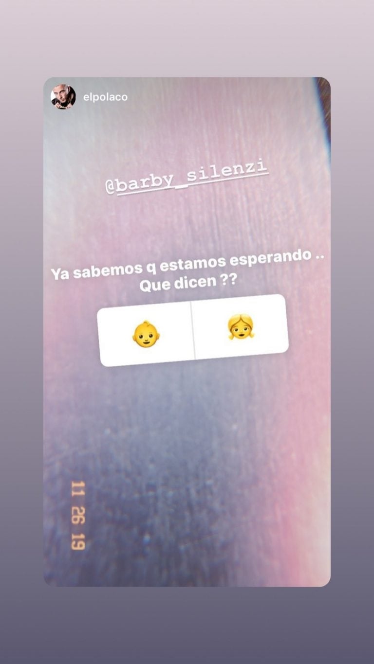 Las stories de Barby Silenzi (Instagram)