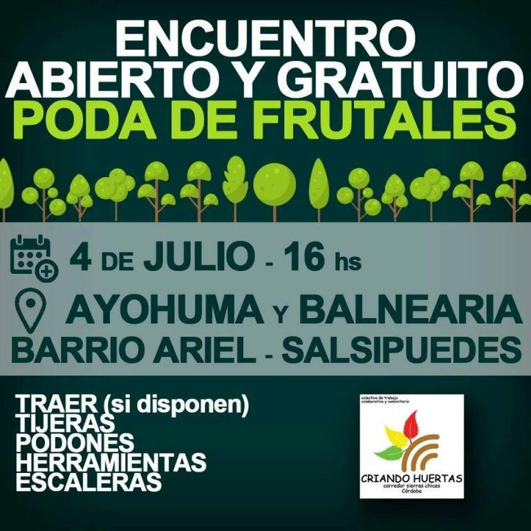 Encuentro de poda de frutales.