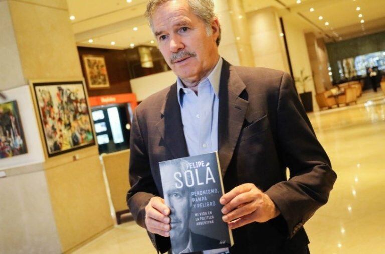 El diputado nacional Felipe Solá, en Mendoza.