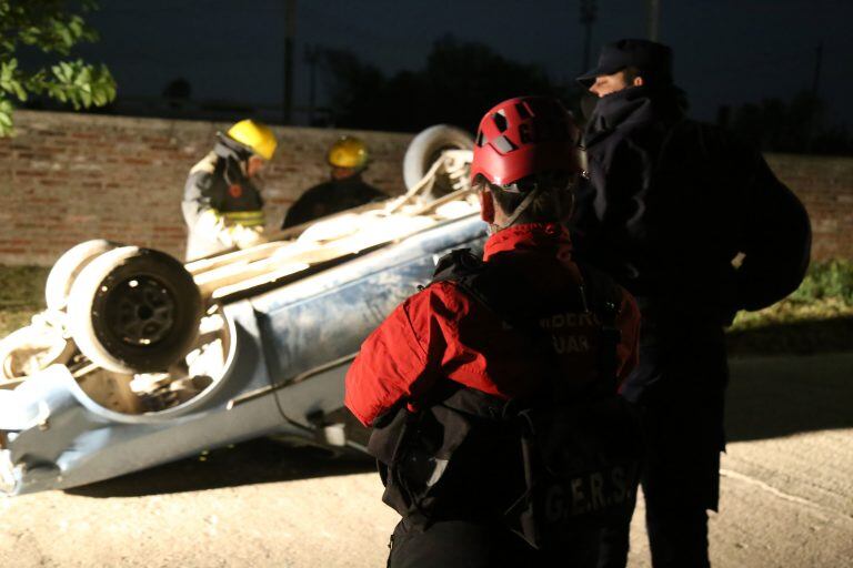 Accidente de auto en Miramar de ansenuza. Gers
foto: Vía Ansenuza