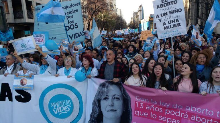 Marcha pro vida en Córdoba.