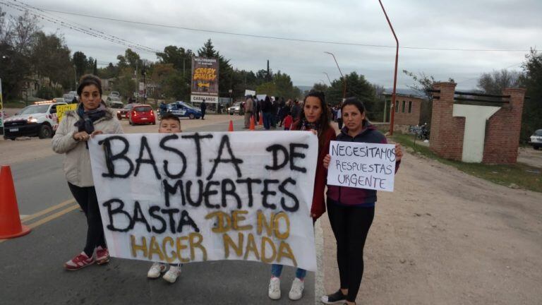 Protesta pacífica en Tanti.