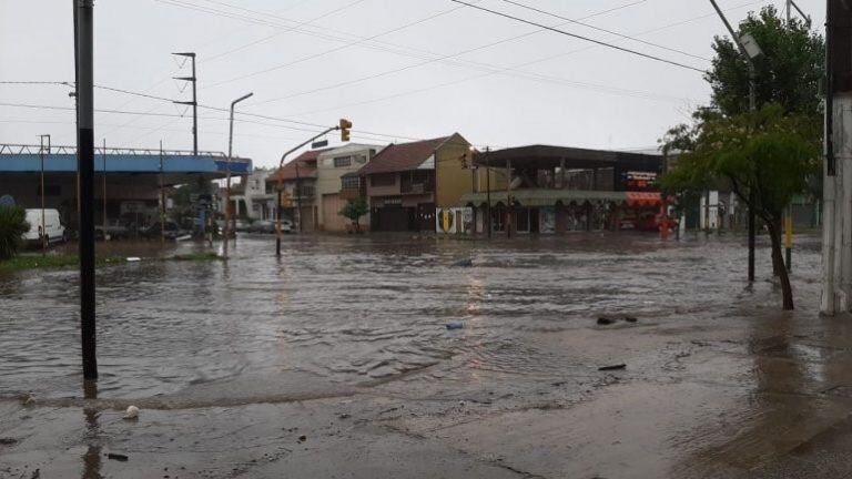 Siguen las complicaciones por las lluvias en Mar del Plata (Foto: Ahora Mar del Plata)