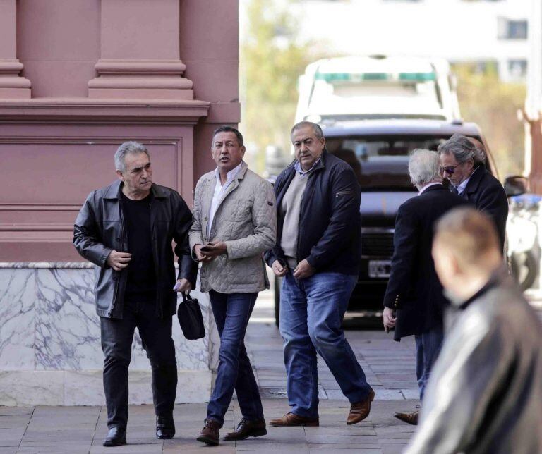 Cúpula de la CGT en Casa Rosada