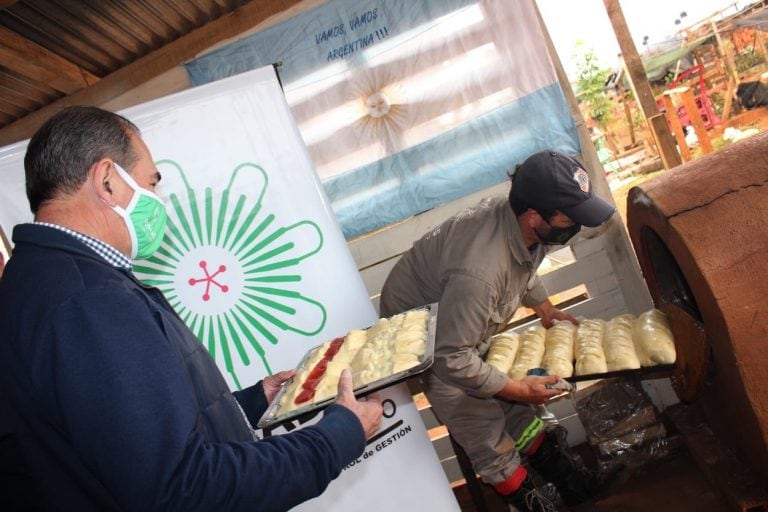 Producción de alimentos en el Barrio Chacra 508 de Posadas.