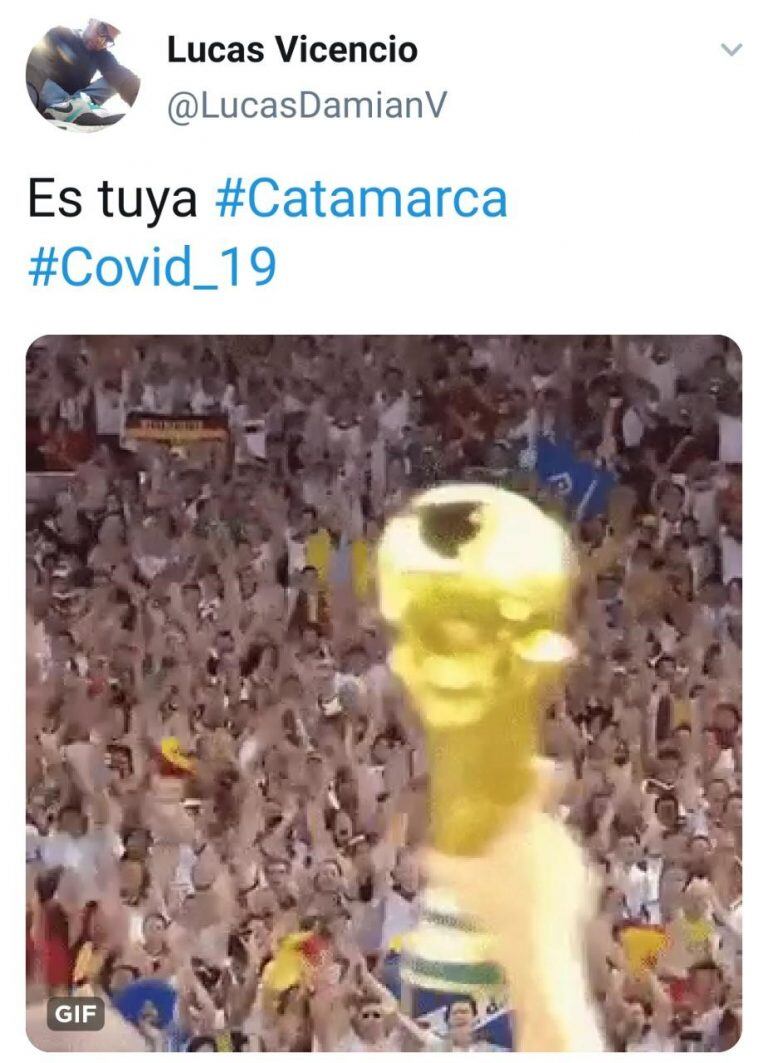 Los memes sobre Catamarca sin casos de coronavirus invadieron las redes sociales.