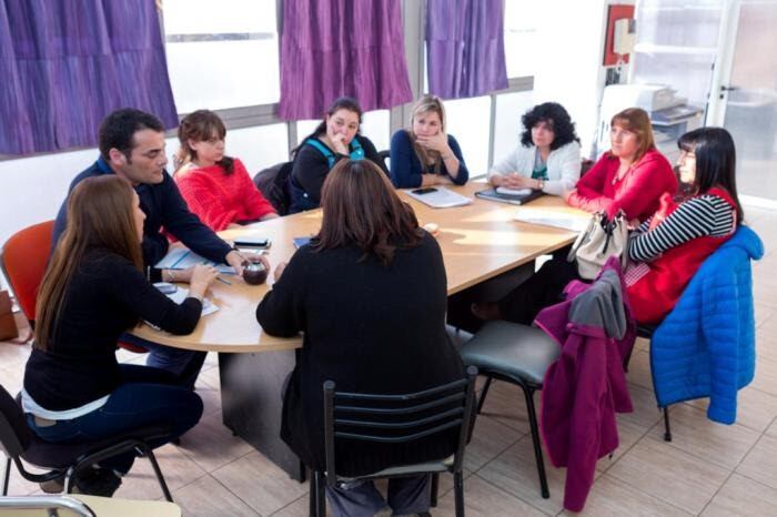 Reunión entre la Ministra de Desarrollo Social, Paula Gargiulo y los centros infantiles integrados de la ciudad.