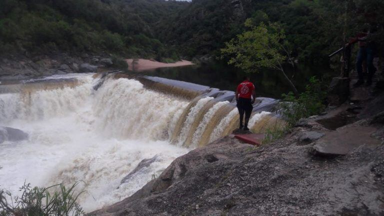 Imágenes de la creciente del río San Antonio.