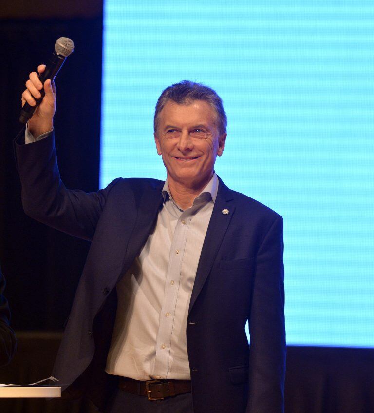 Mauricio Macri durante la reunión con su gabinete nacional ampliado en el CCK. Foto: Presidencia de la Nación.