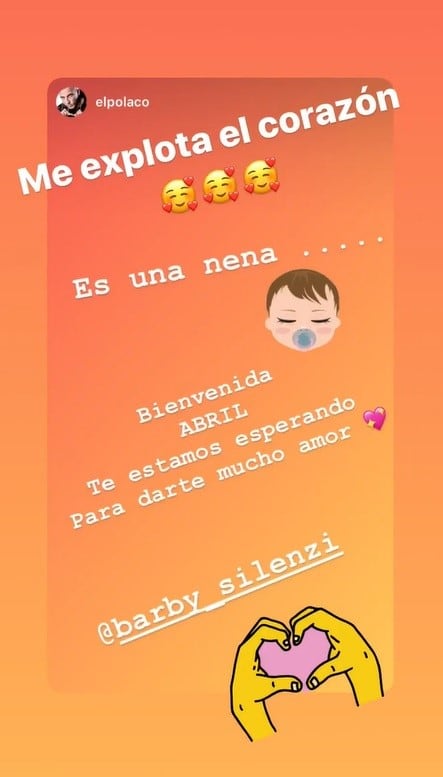 Las stories de Barby Silenzi (Instagram)