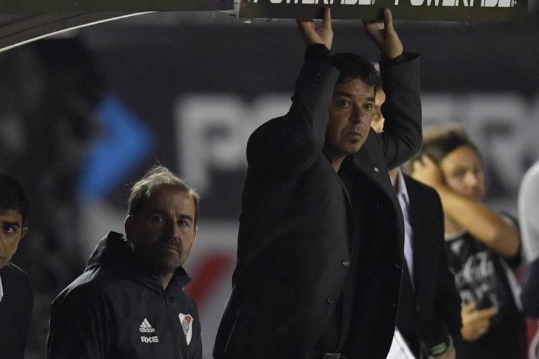 River no da pie con bola en la Superliga y Marcelo Gallardo es consciente que su equipo ya quedó muy relegado de la punta.